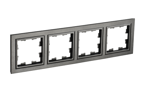 Рамка 4-местная BRITE РУ-4-БрТБ темная бронза IEK BR-M42-K45: фотография 1