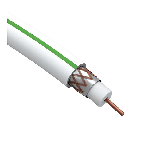 Кабель коаксиальный SAT 703 B.Cu/(оплетка Cu 75%) PVC 75Ом бел. 100м (м) Эра Б0044612: фотография 1