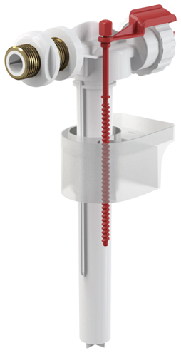 Впускной механизм Alcaplast с боковой подводкой и металлической резьбой (для керамических бачков) 1/2&quot; A16-1/2&quot;: фотография 1