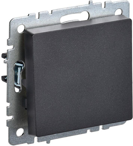 Выключатель 1-кл. СП BRITE ВС10-1-0-БрЧ 10А черн. IEK BR-V10-0-10-K02: фотография 1