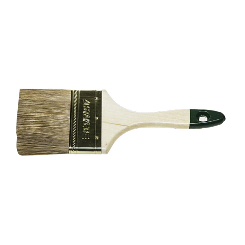 Кисть плоская LASUR-STANDART, смешанная щетина, деревянная ручка,  63мм, STAYER: фотография 1