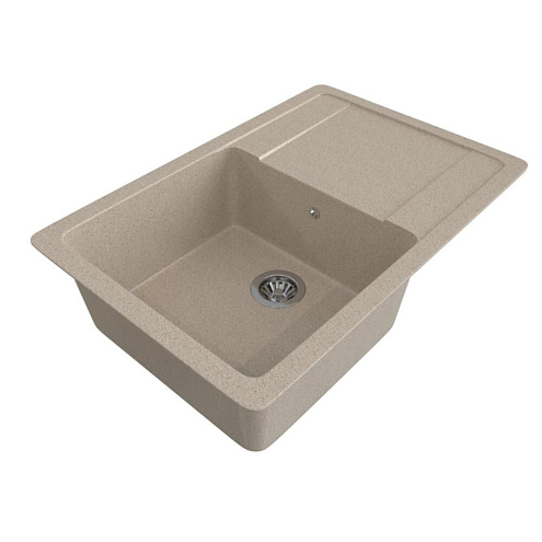 Мойка ML-GMS15 СТАНДАРТ с крылом, песочный (302), 505х640х185 мм: фотография 1