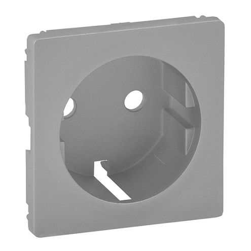 Панель лицевая Valena Life для силовой розетки 2К+З с зажимами 6кв.мм алюм. Leg 755252: фотография 1