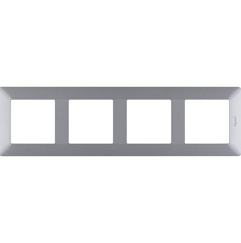 Рамка 4-м Valena Life универсальная алюм. Leg 754134: фотография 1