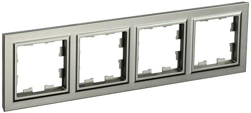 Рамка 4-м BRITE РУ-4-БрШ шампань IEK BR-M42-K37: фотография 1