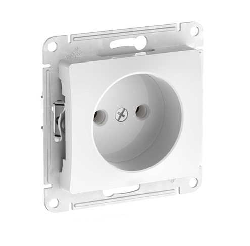Розетка Glossa 16А без заземления с быстрозажимными клеммами механизм белый Systeme Electric GSL000141S: фотография 1