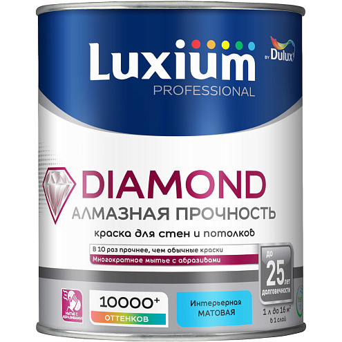Краска Luxium Professional Diamond Matt Алмазная прочность матовая BC 0.9л: фотография 1