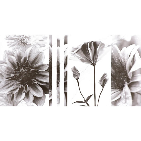 Плитка настенная Галатея TP3601SWFY Декор Цветы 30х60 уп.1,8м²: фотография 1