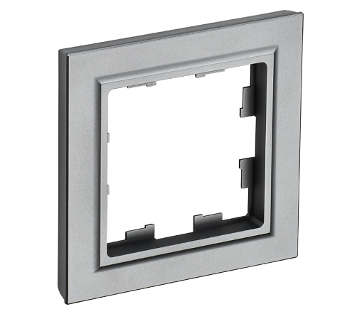 Рамка 1-местная BRITE РУ-1-БрС сталь IEK BR-M12-K46: фотография 1