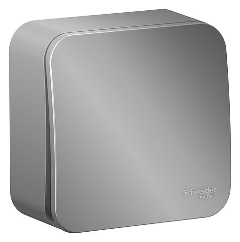 Выключатель 1-кл. ОП Blanca 10А IP20 (сх. 1) 250В с изолир. пластиной алюм. SchE BLNVA101013: фотография 1