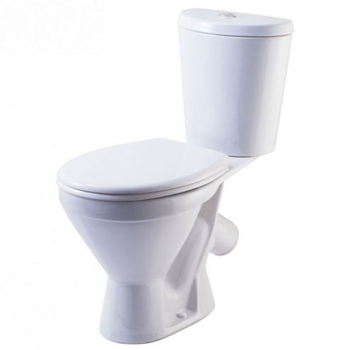 Унитаз-компакт Rosa Элегант сиденье полипропилен, белый: фотография 1
