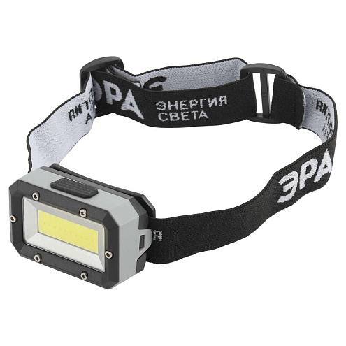 Фонарь налобный светодиодный GB-708 "Шторм" на батарейках 3 режима 5Вт СОВ 3хААА ЭРА Б0052750: фотография 1