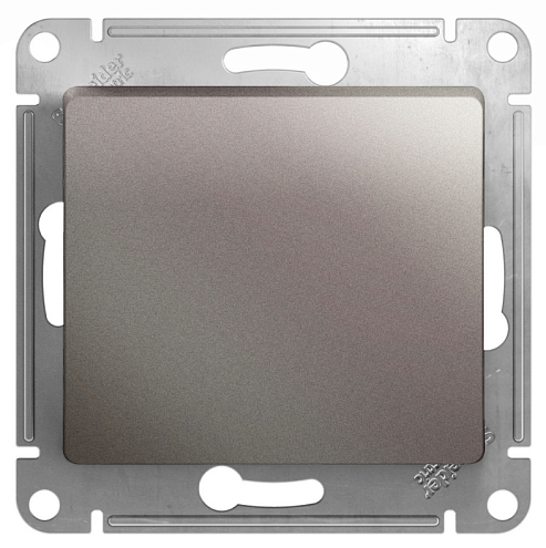 Выключатель 1-клавишный Glossa 10А IP20 (сх.1) 10AX механизм платина Systeme Electric GSL001211: фотография 1