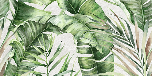 Настенная плитка  50х25 Sombra серая тропики 01 GT145VG : фотография 1