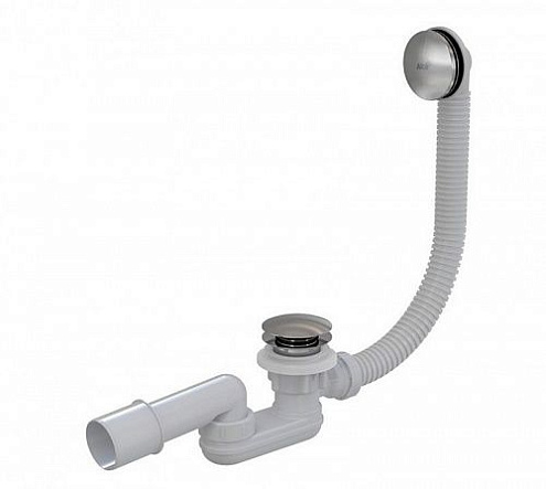 Сифон Alcaplast A504KM для ванны click/clack металл длина 570мм : фотография 1