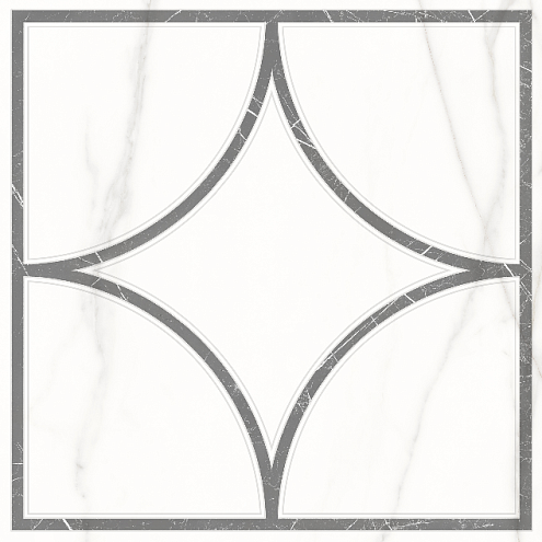 Декор Каррара Нова 7346-0002  геометрия 45х45: фотография 1