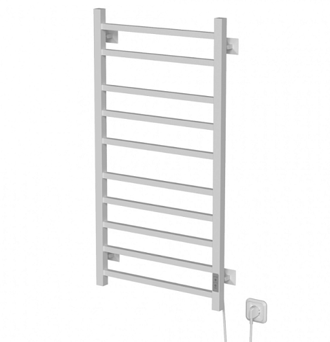 Полотенцесушитель Mixline Fortune 100х50 таймер, 555 Вт, 10 перекладин, электрический белый: фотография 1