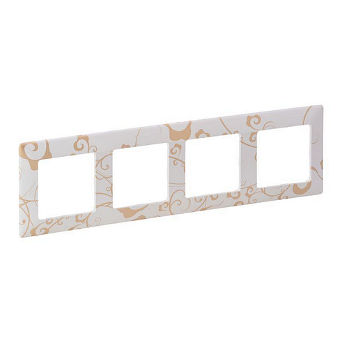 Рамка 4-м Valena Life универсальная ампир бел. Leg 754104: фотография 1