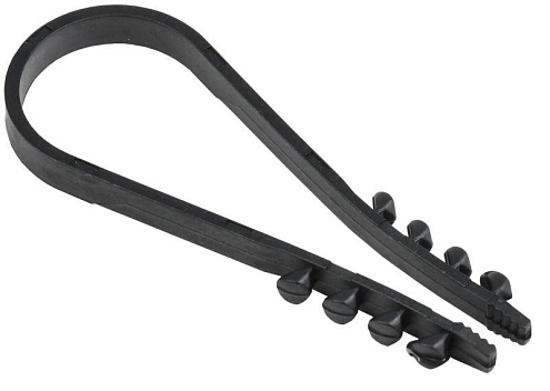 Дюбель-хомут 19-25мм нейлон черный уп.100шт IEK UHH36-19-25-100: фотография 1