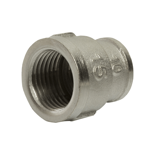 Муфта переходная 1/2&quot;х3/8&quot; никель VRT: фотография 1