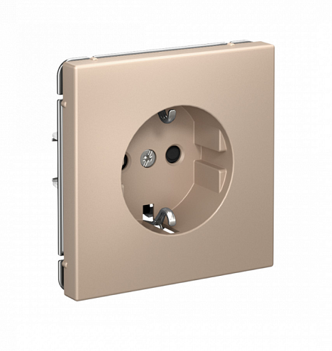 Розетка ArtGallery 16А с заземлением со шторками с быстрозажимными клеммами механизм песочный Systeme Electric GAL001245S: фотография 1