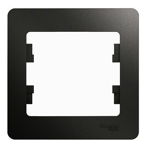 Рамка 1-м Glossa антрацит SE GSL000701: фотография 1