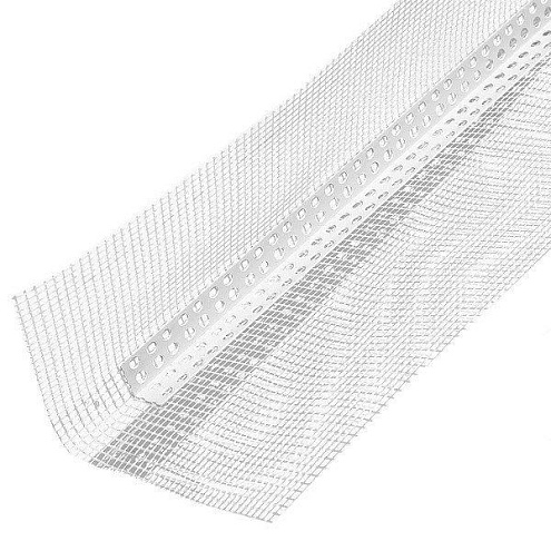 Профиль-капельник ПВХ с армирующей сеткой 10х10см  2,5м   : фотография 1