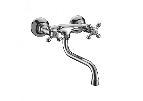 Смеситель Lemark &quot;Стандарт&quot; LM2111C для кухни/умывальника настенный хром: фотография 1