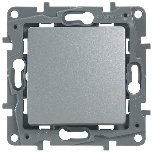 Механизм переключателя 1-кл. СП Etika Plus авт. алюм. Leg 672411: фотография 1