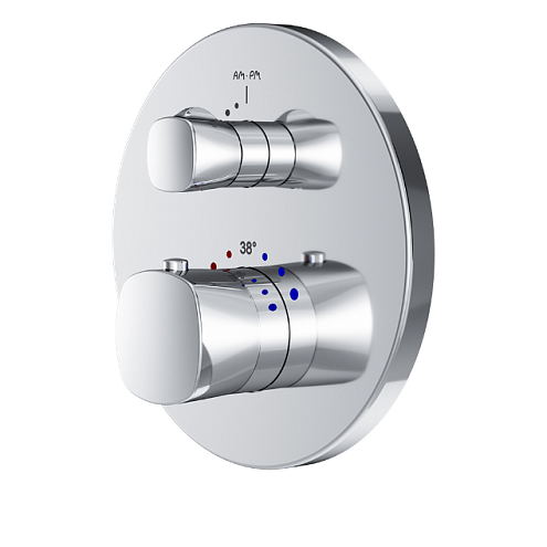 F71A75600 Spirit V2.1,  cмеситель д/душа монтируемый в стену с термостатом, хром, шт.: фотография 1