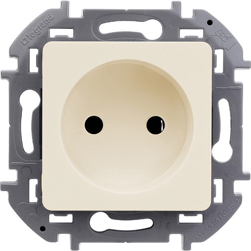 Механизм розетки 1-м СП Inspiria 16А IP20 250В 2P сл. кость Leg 673711: фотография 1