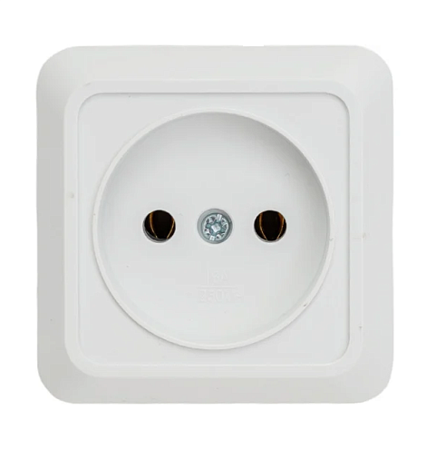Розетка 1-м ОП Bolleto 7022 16А IP20 белая ASD / IN HOME 4680005959785: фотография 1