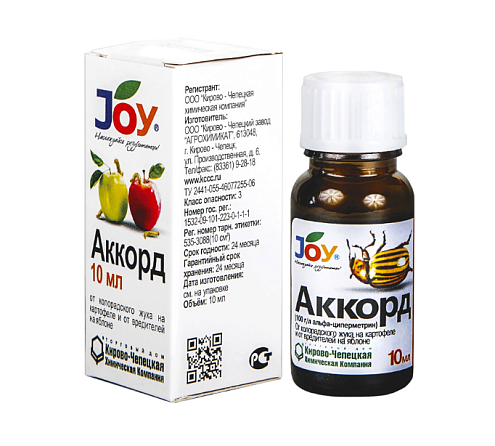 Средство от вредителей JOY &quot;Аккорд&quot; 10мл: фотография 1