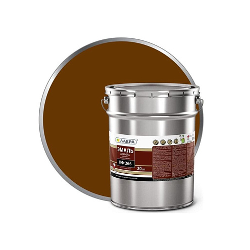 Эмаль ПФ-266 Лакра Желто-коричневая 20кг : фотография 1