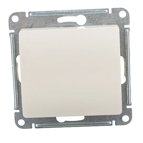 Переключатель проходной 1-кл СП Glossa 10А IP20 (сх. 6) 10AX механизм бежевый SE GSL000261: фотография 1