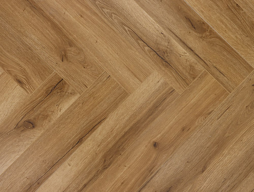 Виниловый ламинат CronaFloor Herringbone 2.0 4,5мм 42 4V Дуб Лион H012 : фотография 1