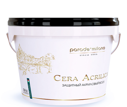 Декоративный защитный воск акриловый PARADE Cera Acrilica  2,5л: фотография 1