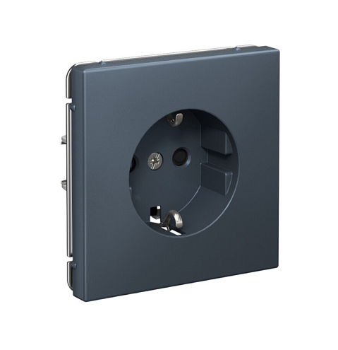 Розетка ArtGallery 16А с заземлением со шторками быстрозажимными клеммами механизм грифель Systeme Electric GAL000745S: фотография 1