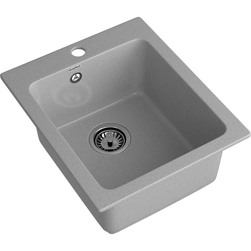 Мойка GRANFEST GF-P505 1 чаша 430х510 мм серый: фотография 1