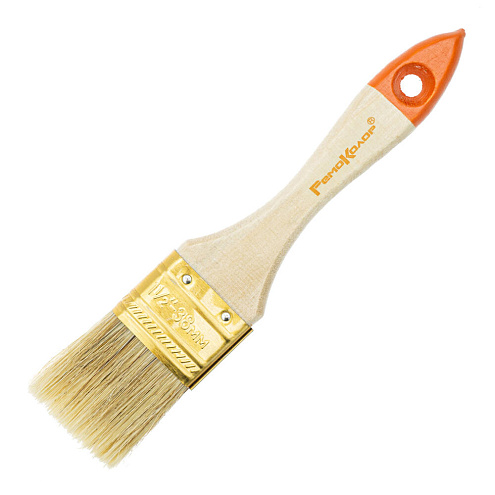 Кисть &quot;Стандарт&quot;,  38мм, натуральная щетина, для всех ЛКМ, РемоКолор: фотография 1