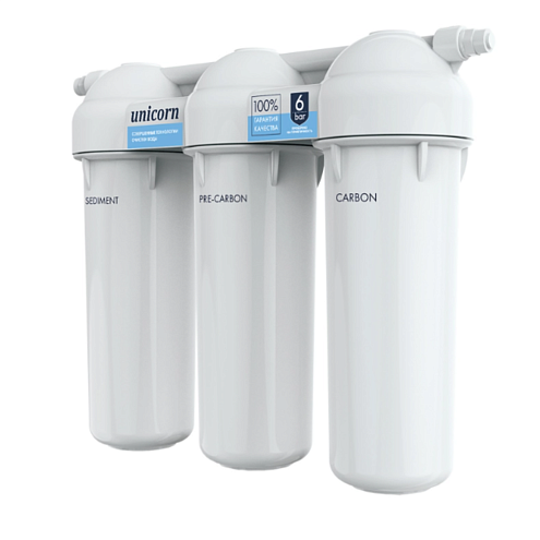 Трёхступенчатая система очистки воды под мойку Unicorn FPS 3N ST умягчение: фотография 1