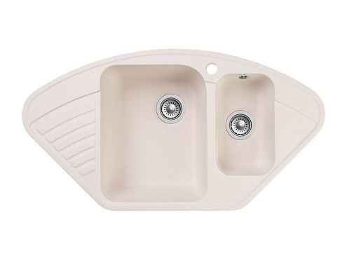 Мойка GRANFEST QUARZ (ECO) 14  1,5 чаша 930х500 мм белый без сифона: фотография 1