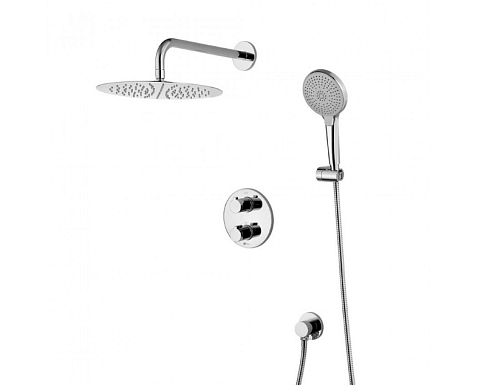 Смеситель Lemark &quot;Йети&quot; LM7829C термостатический для душа встраиваемый с дополнительной 3-функциональной лейкой хром: фотография 1