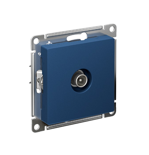 Розетка телевизионная оконечная TV AtlasDesign 1дБ механизм аквамарин Systeme Electric ATN001191: фотография 1