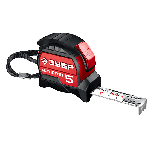 Рулетка "ЭКСПЕРТ", двухкомпонентн. корпус, автостоп, 5мх25мм, ЗУБР: фотография 1