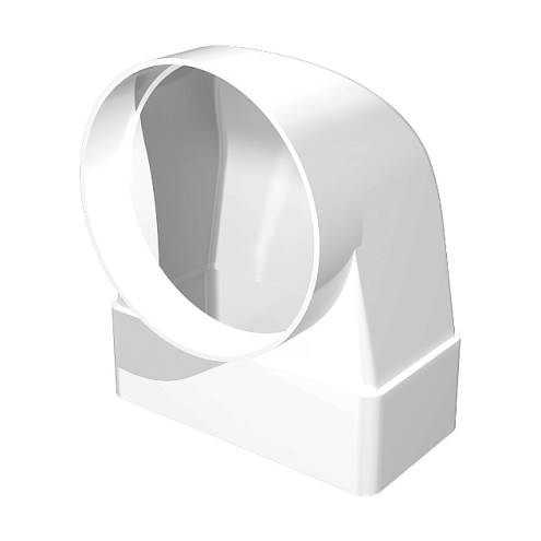 Соединитель угловой 612СК10КП 90° D100 60х120 ERA: фотография 1