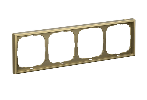 Рамка 4-местная ArtGallery золото Systeme Electric GAL001604: фотография 1