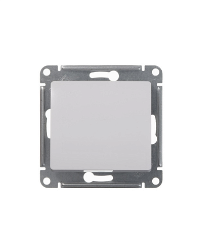 Выключатель кнопочный 1-клавишный Glossa 10А IP20 (сх.1) 10AX механизм белый Systeme Electric GSL000115: фотография 1