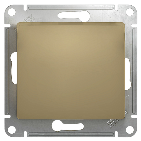 Выключатель 1-клавишный Glossa 10А IP20 (сх.1) 10AX механизм титан Systeme Electric GSL000411: фотография 1