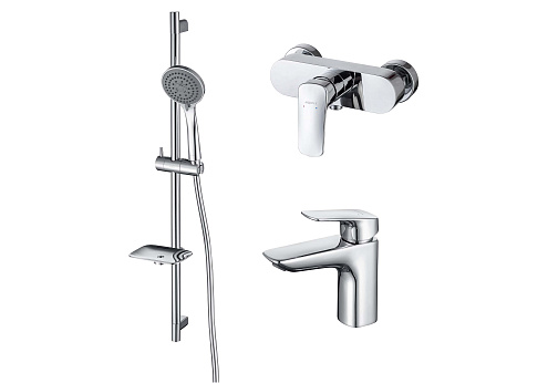 Комплект для ванны и душа 3в1 Aquatek AQ1031CR Вега AQ1010CR+AQ1060CR+AQ2011CR: фотография 1